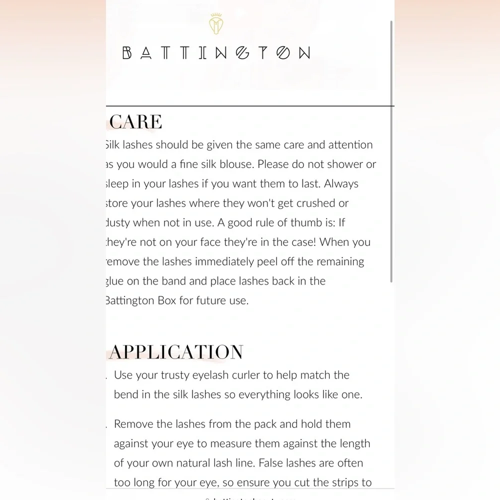 New in‎ Box- Battington 3D silk lashes
